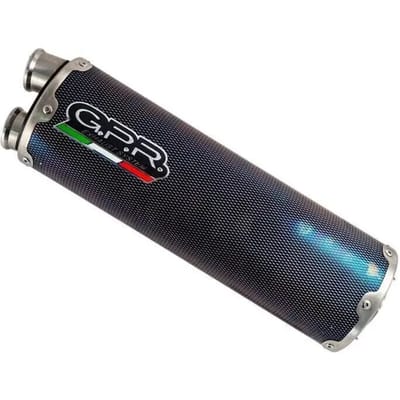 Silencer motor RVS geborsteld goedgekeurd GPR Exhaust Dual Triumph Tiger 1200 Gt - Rally 2022-2024