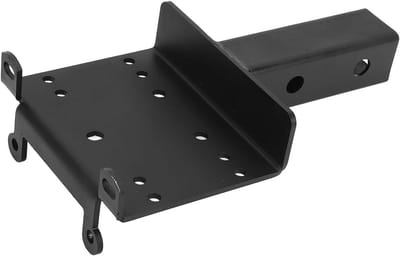 2 Inch Ontvanger Trekhaakliermontageplaat voor Voertuigen - Heavy Duty Beugel voor Lier met Robuuste Constructie - Universeel Gebruik.