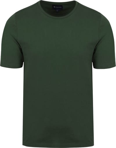Suitable Respect T-shirt Jim Donkergroen - Maat S - Heren - Casual T-shirts