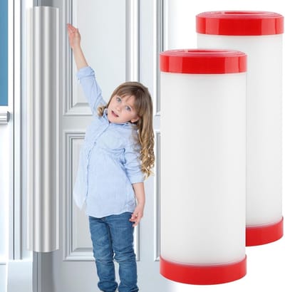Deurbescherming 2 Stuks – Deurscharnierbeschermers tegen Vingerbeknelling – Babyproof Vingerbescherming voor Deuren – Kinderveilig Drukbeschermers voor Thuis