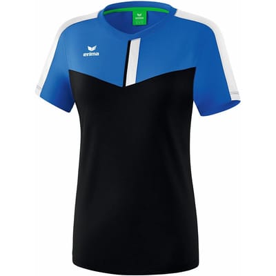 Erima Squad T-Shirt Dames - New Royal / Zwart / Wit | Maat: 40