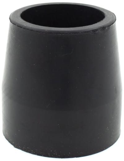 Dailygoody - 27mm Zwart Rubber Ferrules - Ideaal voor Wandelframes - Natuurlijke Rubber - Stevigheid en Grip - Geschikt voor Drive Medical - Kleur: Zwart