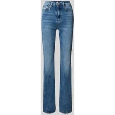 Flared jeans van katoenmix