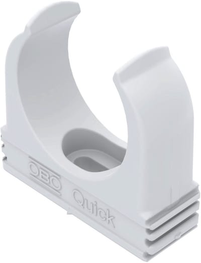 OBO Bettermann Quick-beugel vlamvertragend M32 polypropyleen zuiver wit RAL 9010, 2149369
