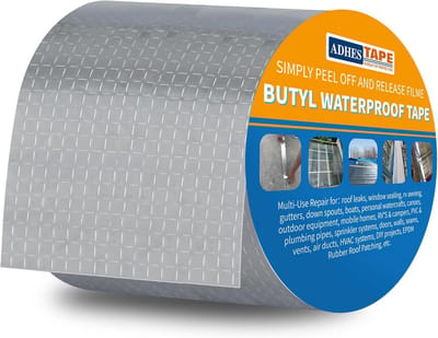Waterdichte Butyl Afdicht Tape met Aluminium Folie - Sterke Zelfklevende Waterdichte Band voor Lekken en Naadafdichting - 10cm x 5m