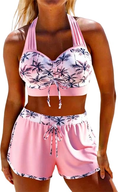 Sport Kledingset Dames - Roze - Korte Broek - Topje