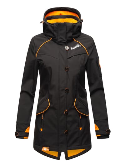 Marikoo dames softshelljas – Soulinaa, waterdicht met afneembare capuchon