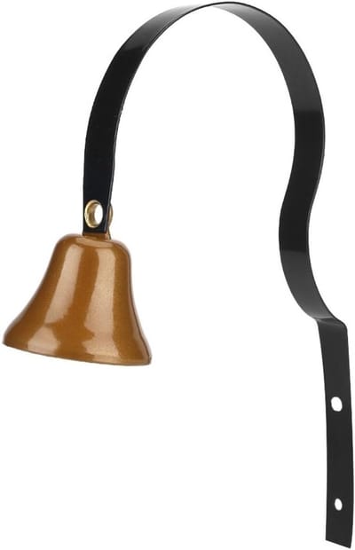 Antieke Muurbel van Metaal, Vintage Deurbel voor Thuis en Winkel, Decoratieve Waarschuwingsbel met Traditionele Stijl