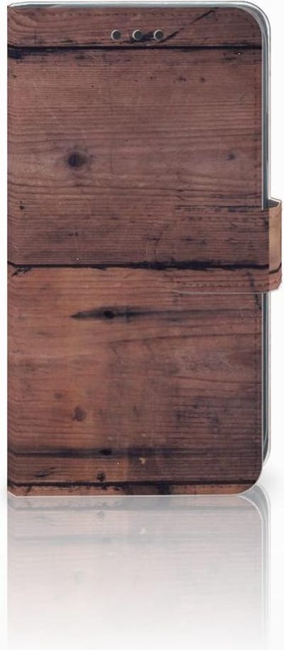 Apple iPhone Xr Book Style Case Old Wood