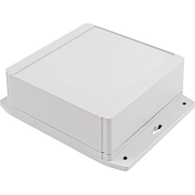 Hammond Electronics 1555R2F42GY Universele behuizing 160 x 160 x 38 Polycarbonaat Lichtgrijs 1 stuk(s)