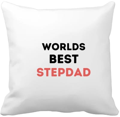 Akyol - worlds best stepdad Kussen hoes - Papa - de beste stiefvader - vader cadeautjes - vaderdag - verjaardagscadeau - verjaardag - cadeau - geschenk - kado - gift - vader artikelen - 40 bij 40 cm