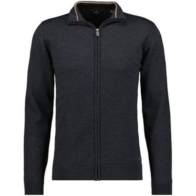 Ragman Vest Merino Wool Knit Cardigan Asphalt / male