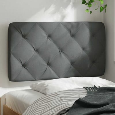 vidaXL - Hoofdbordkussen - 80 - cm - stof - donkergrijs