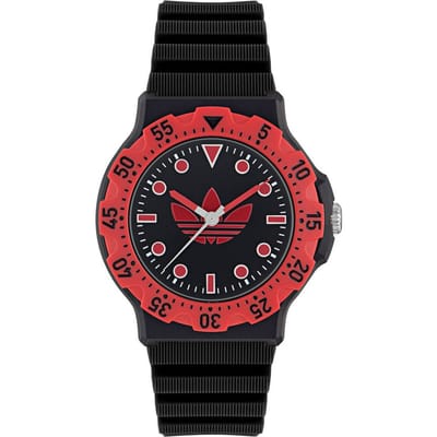 Adidas Originals Discoverer Two AOSY25514 Horloge - Siliconen - Zwart - Ø 40 mm