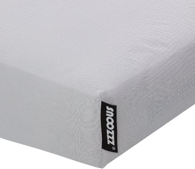 Snoozzz Hoeslaken Ledikant - 60x120cm - 100% Hydrofiel Katoen - Grijs