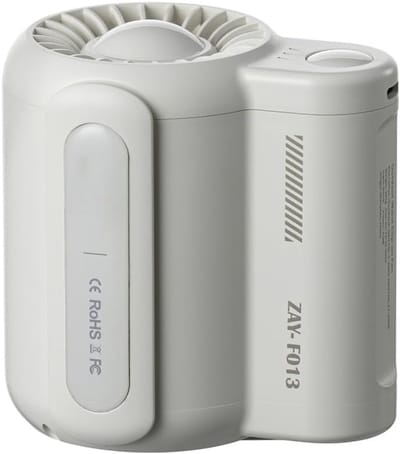 VHV - Draagbare clip ventilator - taille ventilator - USB oplaadbare mini fan 4500 mAh 3 standen USB oplaadbaar met clip - voor buitenwerk, wandelen en warme dagen