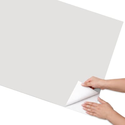 Coloray Meubel Wrap Folie - Grijs Meubelfolie - 75x150 cm - Meubelfolie Zelfklevend Warm lichtgrijs - Wrapfolie Keuken - Minimalist Meubelfolie - Decoratiefolie - Tafeldecoratie - Achtergronden en patronen