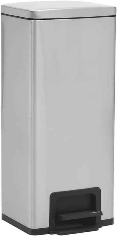 Ronde RVS Pedaalemmer 30 Liter Vuil- en Vingerafdrukbestendig