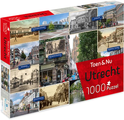 Toen & Nu Puzzel - Utrecht (door fotograaf Robert Mulder) - 1000 stukjes - Tucker's Fun Factory Legpuzzels