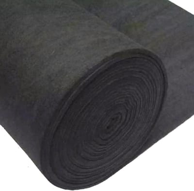 Grafiet Koolstof Vilt - Hittebestendig Materiaal - Thermische Isolatie - Hoge Temperatuur Bestendig - 100x100cm Dik10mm - Zwart