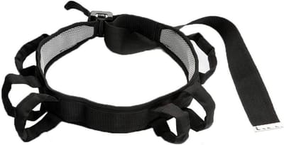 Transferband met Handgrepen - Patiënt Hulpband - Veilig Verplaatsen - 6 Gevoerde Handgrepen - 30-51 inch verstelbaar - Blauw