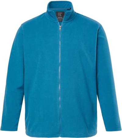 JP 1880 - Heren - Fleece jas outdoor opstaande kraag ritszakken - Lagunes groen - Maat XL