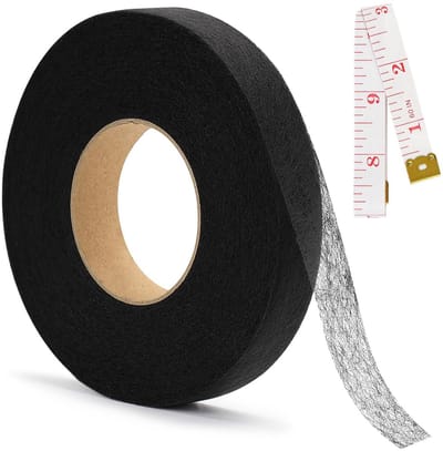64 m x 2 cm zoomband om op te strijken, wasbestendig, strijkband voor gordijnen om in te korten, naadband om op te strijken, gordijnen inkorten zonder naaien, remtape voor textiel, broeken