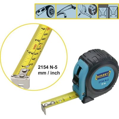 Hazet - Rolmaat Metrisch en inch / 5 m / 19 mm