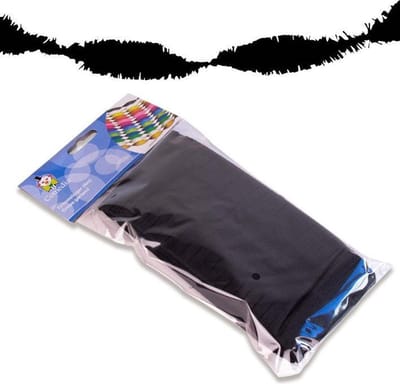 Draaislinger - Crepe - Zwart - 6m