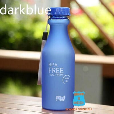 2 st. Lekvrije Drinkfles 550 ml - BPA Vrije Waterfles - Herbruikbare Drinkfles - Vaatwasserbestendig - Donkerblauw - Navy