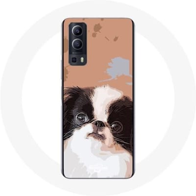 Case Vivo Y72 Japanse spaniel zwart-wit hondenras