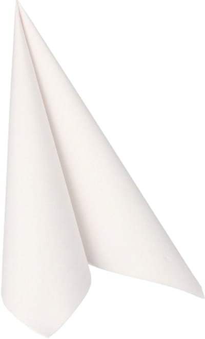 8x 20 Servetten ROYAL Collection 1/4 vouw 40 cm x 40 cm wit