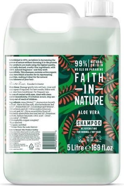Faith in Nature Aloe Vera Shampoo - 5L