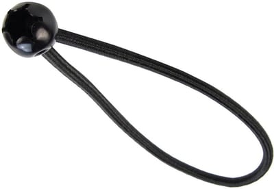 Spanner met bal 18cm elastiek zwart 10 stuks