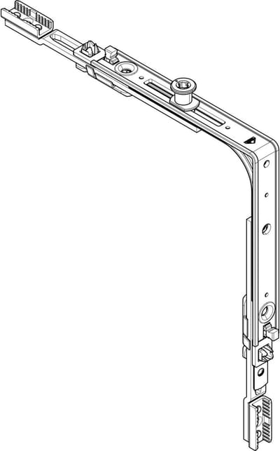 Hoekgeleiding - Hoekstuk - Precisie Zagen - P-kegels - 125 x 125 x 16 cm - zilver