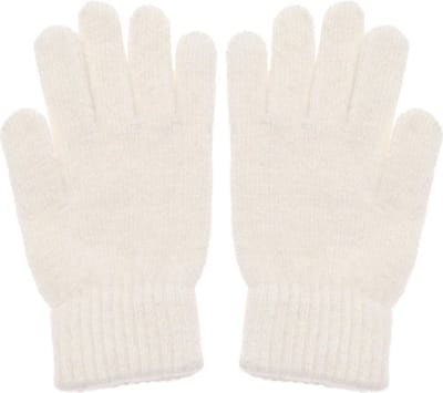 Dames handschoenen van extra zacht wol - wit