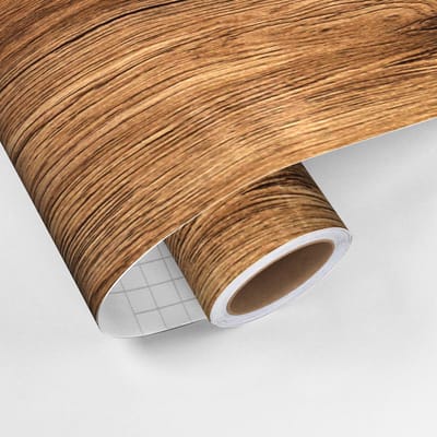 Zelfklevende vinylfolie op rol, per meter verkocht - Afwasbare sticker voor keukenmeubels, kasten en deuren - MERLO WOOD - 60x100cm