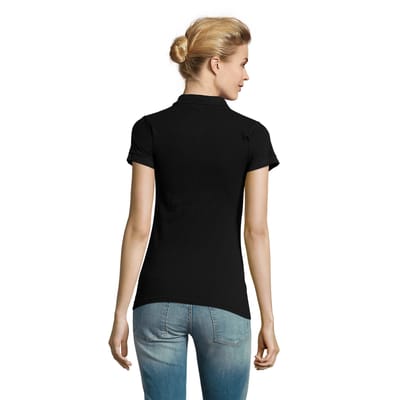 SOLS Dames/Dames Perfect Poloshirt (Zwart)