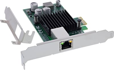 InLine® Gigabit netwerkkaart, 1x RJ45 1 Gb/s, PCIe x1, PoE+