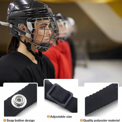 Helm Kinband - Sport Accessoire - Sport Beoefenen - Snelle Installatie - Universeel - Zwart