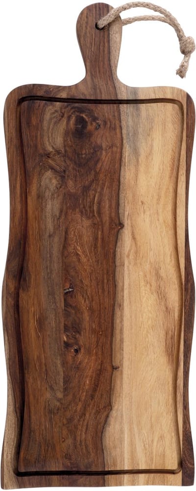 Bowls and Dishes Pure Rose Wood Duurzame Borrelplank | Tapasplank | Serveerplank recht met sapgoot 59x23.5 cm | BBQ cadeautip!