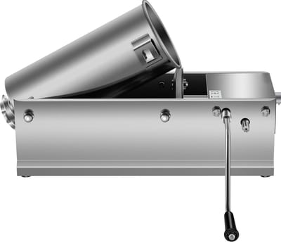 Manuele Worstvuller – 5L / 11 Lbs Horizontale Vullingsmachine – Met Twee Snelheden – Gemaakt van Voedselveilig Roestvrij Staal 304 – Inclusief 5 Vultuiten – Ideaal voor Thuisgebruik