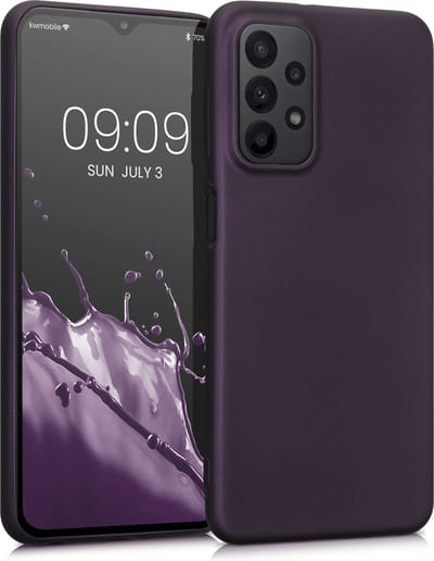 kwmobile telefoonhoesje geschikt voor Samsung Galaxy A23 4G / 5G - Hoesje voor smartphone - Back cover in metallic braam