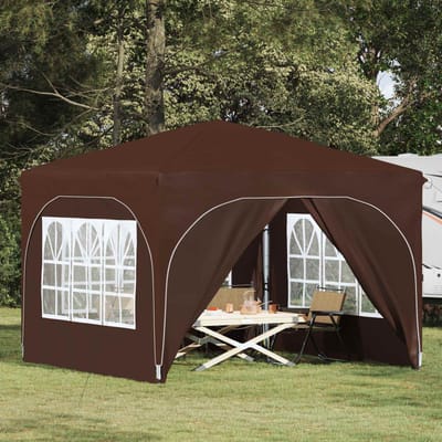 vidaXL - Pop-up - Feesttent - 290 - x - 290 - x - 245 - cm - Bruin