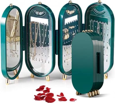 Groene sieraden organizer