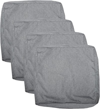 Terras-zitkussen - Waterdichte en wasbare sliphoezen voor tuinmeubels - Grijs 52 x 50 x 1 inch