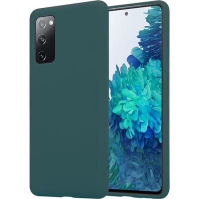 ShieldCase Hoesje geschikt voor Samsung Galaxy S20 FE silicone case - donkergroen - Flexibele en Duurzame Case - Stijlvolle Silicone Hoes - Val- en Krasbestendige Bescherming - Zachte Siliconen Beschermcase