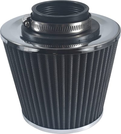 Luchtfilter - 76mm - Open Luchtfilter - Sport filter - sportfilter powerfilter - universeel - Airintake filter - dubbellaags luchtfilter - voor motorfiets, scooter, quad en bromfiets