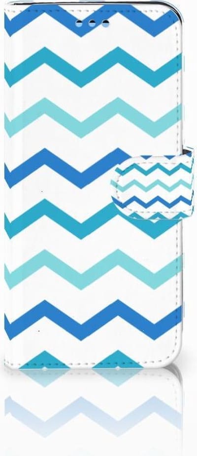 Samsung Galaxy S9 Telefoon Hoesje Zigzag Blauw
