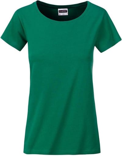 James and Nicholson Dames/dames Basic Organic Katoenen T-Shirt (Iers Groen)